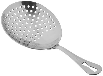 Stainless Steel Julep Strainer, a classic tool designed to enhance your mixology skills with timeless elegance