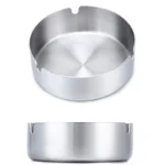 Round Ashtray stainless Steel 10 cm